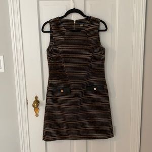 Tommy Hilfiger. Black and Tan Dress. Size 6